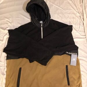New Balance Black and Tan Zip Up Sweater